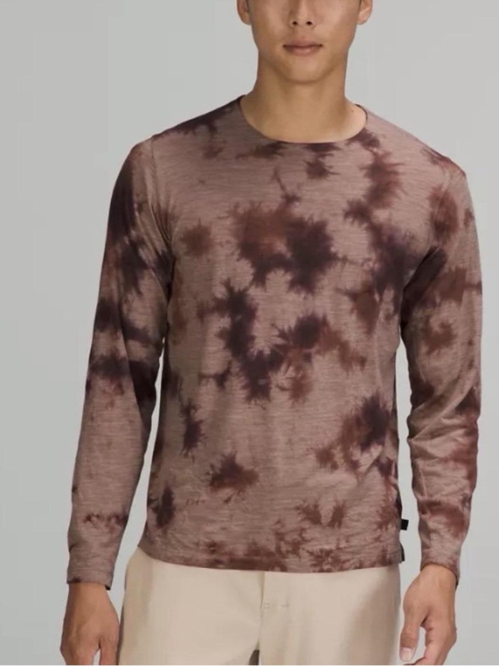 Lululemon Lab Wool-Blend Tie-Dye Long Sleeve Shirt Size Large Estimated